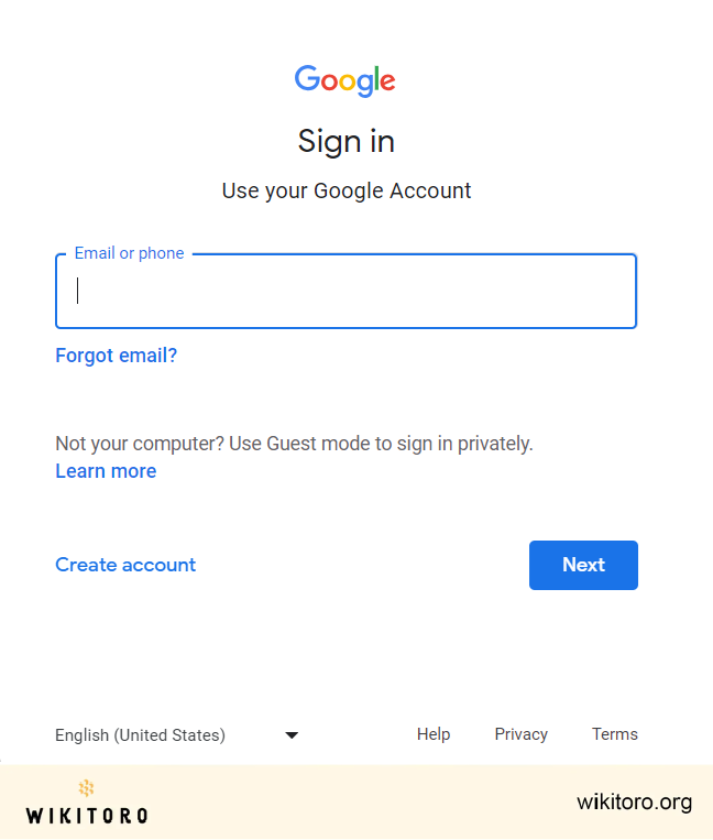 eToro Google login